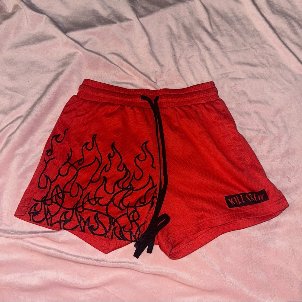 Kill Crew Muay Thai Red 4” Inseam Shorts